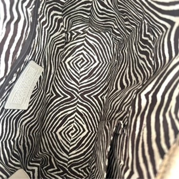 COACH Natalie Weekender Straw Leather Python Turn Lock Tote Bag 16839 $398 - Picture 9 of 11